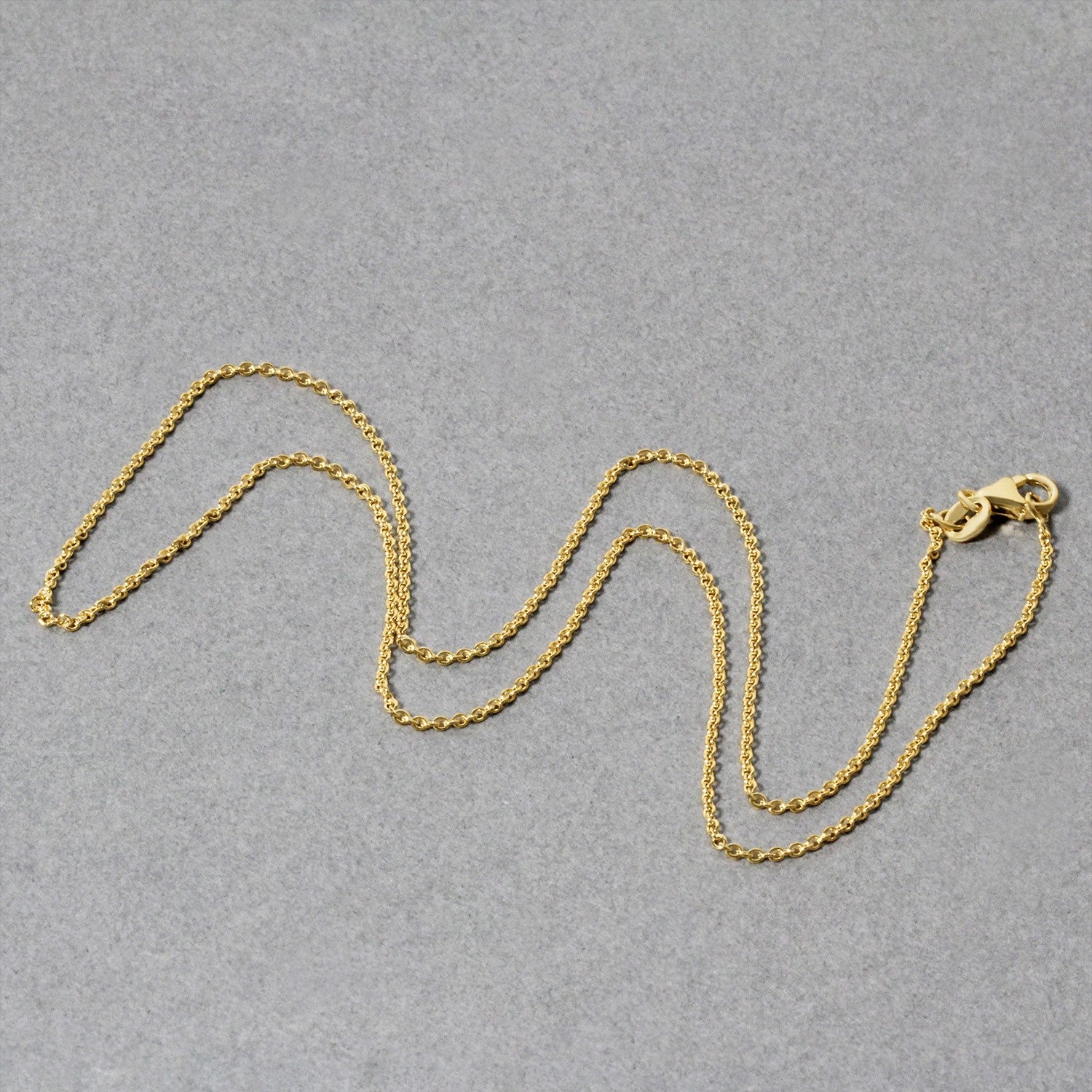 14k Yellow Gold Oval Cable Link Chain (1.20 mm) 5