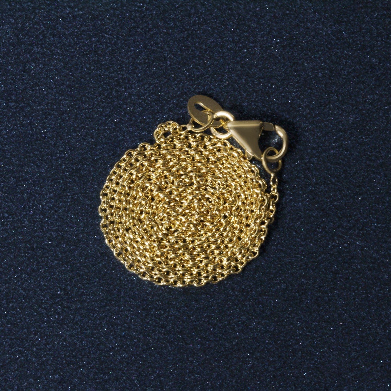 14k Yellow Gold Oval Cable Link Chain (1.20 mm) 6