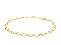 14k Yellow Gold Oval Rolo Bracelet  (3.20 mm) 11