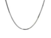 14k White Gold Foxtail Chain (1.00 mm) 16