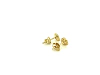 14k Yellow Gold Enameled Strawberry Childrens Earrings 7