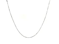 18k White Gold Box Chain 0.6mm (0.60 mm) 13