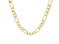 14k Yellow Gold Lite Figaro Chain (5.60 mm) 53