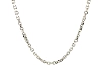 14k White Gold Diamond Cut Cable Link Chain (2.90 mm) 25
