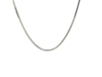 14k White Gold Milano Chain (1.10 mm) 37