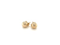 14k Yellow Gold Round Stud Earrings (5mm) 8