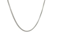 14k White Gold Round Box Chain (1.8 mm) 14