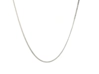 14k White Gold Gourmette Chain 1.0mm (1.00 mm) 31