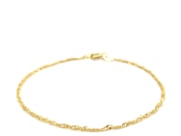 10k Yellow Gold Singapore Bracelet (1.50 mm) 41
