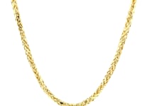 14k Yellow Gold Lite Diamond Cut Round Franco Chain (2.70 mm) 16
