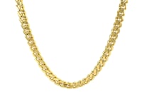 14k Yellow Gold Classic Miami Cuban Solid Chain (5.00 mm) 20