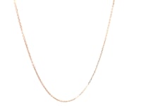14k Rose Gold Diamond Cut Cable Link Chain (0.68 mm) 14