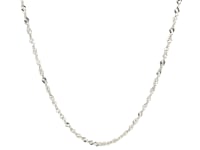 14k White Gold Singapore Chain (1.30 mm) 48