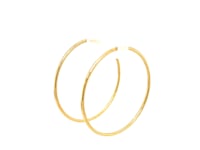 Endless Hoop Style Earrings in 14K Yellow Gold(1.2x30mm) 17