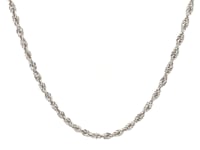 14k White Gold Light Rope Chain (2.00 mm) 49
