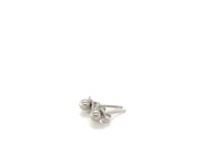 14k White Gold Spherical Stud Earrings (3mm) 8