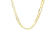 10k Yellow Gold Lite Figaro Chain (6.60 mm) 16