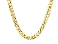 14k Yellow Gold Miami Cuban Semi Solid Chain (7.00 mm) 14