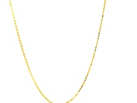 14k Yellow Gold Diamond Cut Bead Chain (0.90 mm) 17