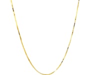 14k Yellow Gold Classic Box Chain (0.68 mm) 12