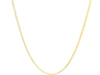 14k Yellow Gold Forsantina Lite Cable Link Chain (1.50 mm) 51
