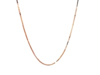 14k Rose Gold Classic Box Chain (0.73 mm) 13