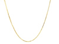 14k Yellow Gold Diamond Cut Cable Link Chain (0.87 mm) 13