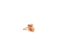 14k Rose Gold Ball Style Stud Earrings (4mm) 8