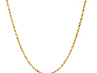 10k Yellow Gold Solid Diamond Cut Rope Chain (1.80 mm) 14
