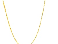14k Yellow Gold Adjustable Rope Chain (0.95 mm) 7