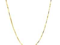 14k Yellow Gold Octagonal Shiny Snake Chain (0.85 mm) 32