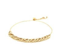 Adjustable Chain Bracelet in 14k Yellow Gold (5.00 mm) 10