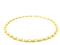 14k Yellow Gold Puffed Mariner Link Bracelet (4.70 mm) 9