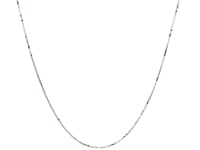 14k White Gold Classic Box Chain (0.45 mm) 14