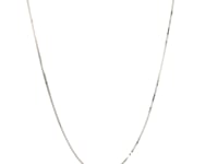 10k White Gold Classic Box Chain (0.60 mm) 12