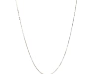 14k White Gold Cable Link Chain (0.50 mm) 32