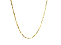 14k Yellow Gold Classic Box Chain (1.1 mm) 16