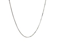 14k White Gold Classic Box Chain (0.68 mm) 16