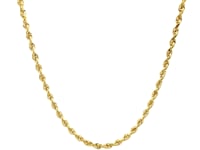 10k Yellow Gold Solid Diamond Cut Rope Chain (2.50 mm) 14
