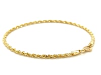 14k Yellow Gold Solid Diamond Cut Rope Bracelet (2.50 mm) 10