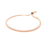 Adjustable Tennis Style Bracelet with Cubic Zirconia in Sterling Silver(5.10 mm) 42