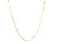 14k Yellow Gold Diamond Cut Cable Link Chain (1.10 mm) 17