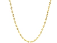 10k Yellow Gold Solid Diamond Cut Rope Chain (3.00 mm) 15