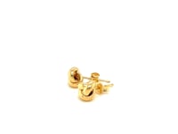 10k Yellow Gold Love Knot Stud Earrings(9mm) 7