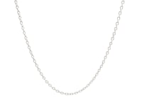 18k White Gold Round Cable Chain (1.50 mm) 2