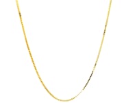 18k Yellow Gold Box Chain 0.8mm (0.78 mm) 13