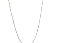 14k White Gold Adjustable Popcorn Chain (1.00 mm) 7