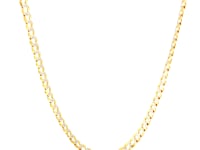 14k Two Tone Gold Pave Curb Chain (3.60 mm) 54