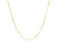 14k Yellow Gold Diamond Cut Cable Link Chain (1.10 mm) 13