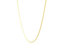 14k Yellow Gold Oval Cable Link Chain (0.97 mm) 39